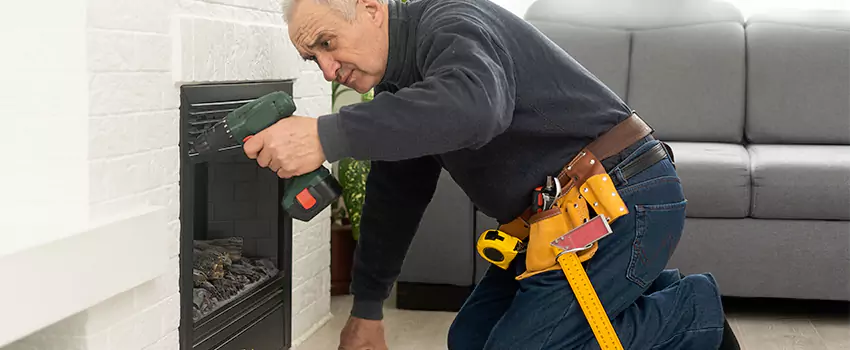 New Indoor Fireplace Installation in Catonsville, Maryland