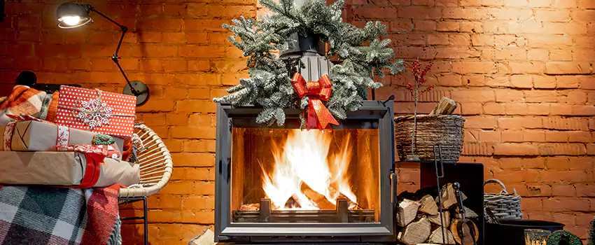 Travis Industries Linear Gas Fireplace Installation in Catonsville, Maryland