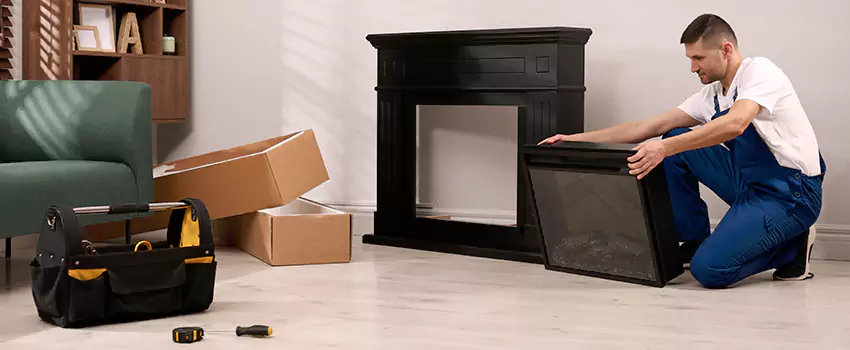 Old Rusted Metal Fireplace Repair And Replacement in Catonsville, MD